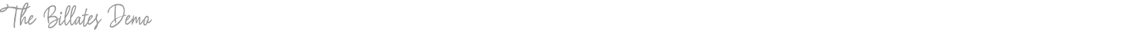 The Billates font preview